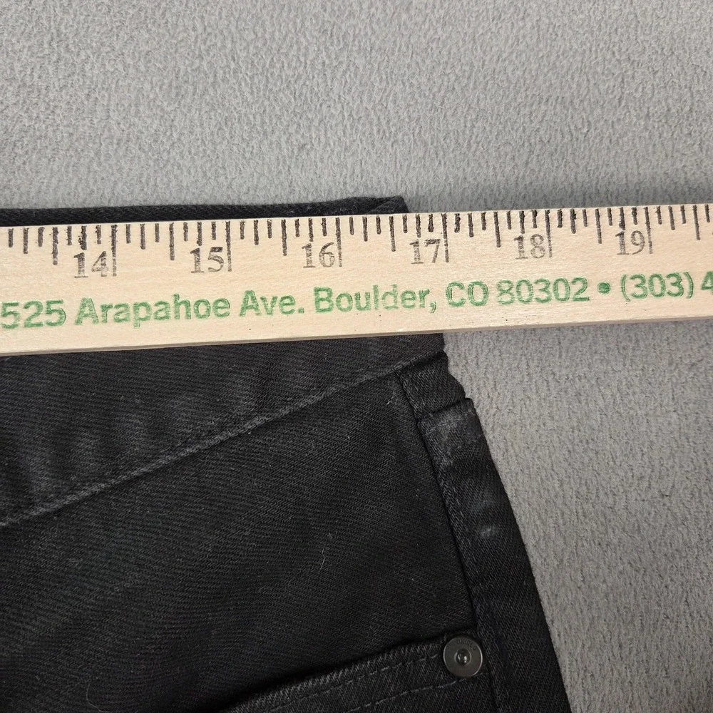 Uniqlo Selvedge Jeans Mens Black Denim‎ Straight Leg Classic Fits 33x30